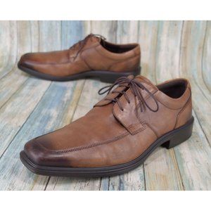 Ecco Minneapolis Tie Brown British Toe Oxfords Size 47 US 13 Danish Design Men's